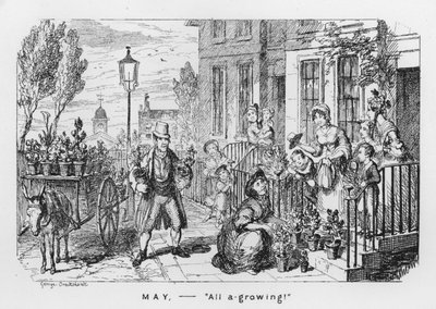 May, All A Growing (gravering) av George Cruikshank
