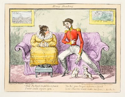 Pengejakt, 1835 (håndfarget gravering) av George Cruikshank