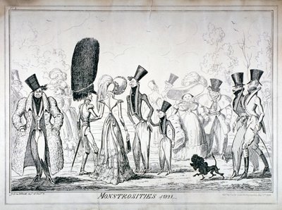 'Monstrositeter i 1821', 1835. av George Cruikshank