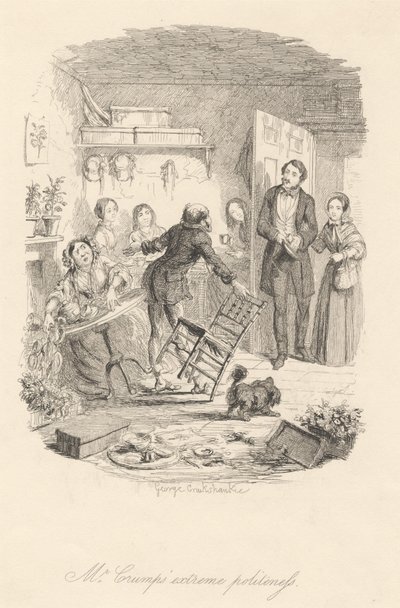 Mr. Crumps ekstreme høflighet av George Cruikshank