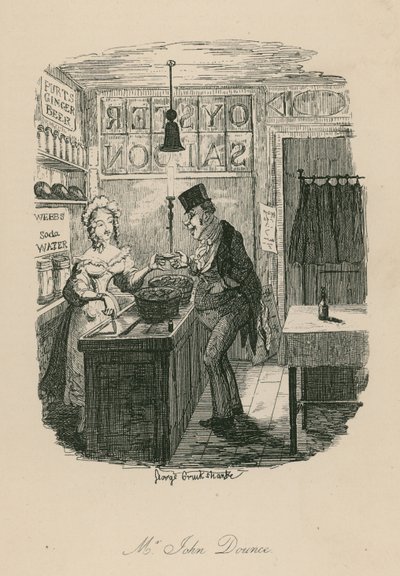 Mr John Dounce, karakter fra Sketches by Boz (Charles Dickens) av George Cruikshank
