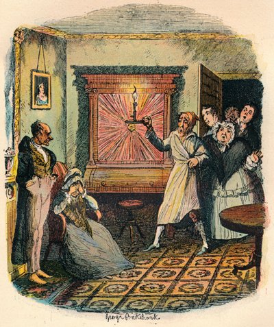 Mrs. Tibbs og Mr. Evenson, c1900 av George Cruikshank