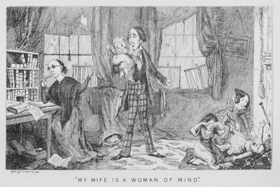 ?Min kone er en sinnskvinne? av George Cruikshank