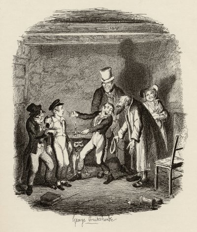 Olivers mottakelse av Fagin og guttene, fra 