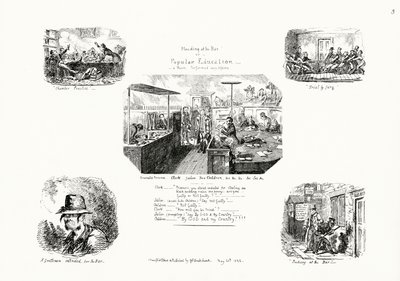 Bønn i baren, eller populær utdanning (gravering) av George Cruikshank