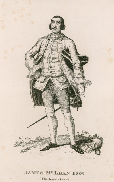 Portrett av James McLean (The Ladies Hero) av George Cruikshank
