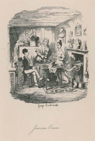Scene av livet i London: Jemima Evans av George Cruikshank