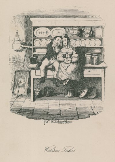 Scene av livet i London: Watkins Tottles av George Cruikshank