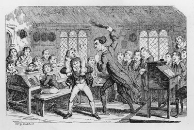 Skolepisking av George Cruikshank