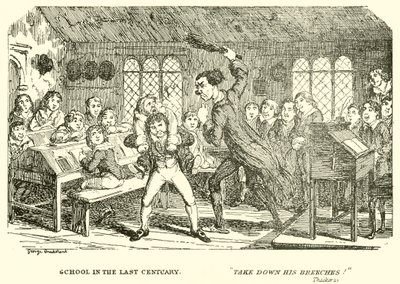 Skole i forrige århundre av George Cruikshank
