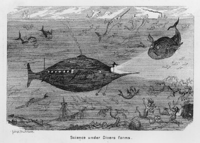 Vitenskap under forskjellige former (gravering) av George Cruikshank