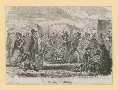 Søndag ruralisering av George Cruikshank