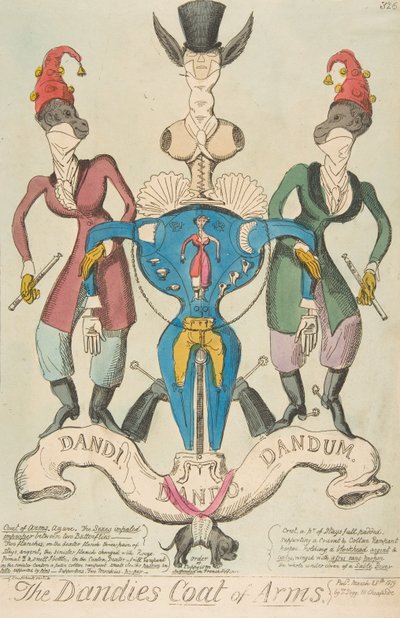 The Dandies Coat of Arms, 28. mars 1819., 28. mars 1819. av George Cruikshank