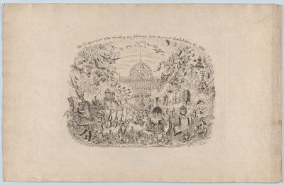 Spredningen av alle nasjoners verk fra den store utstillingen i 1851, 1851., 1851. av George Cruikshank