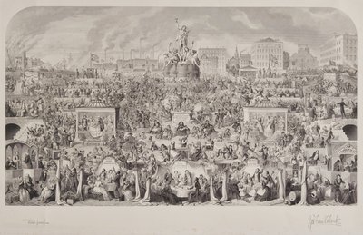 Samfunnets drikkeskikk eller tilbedelse av Bacchus av George Cruikshank