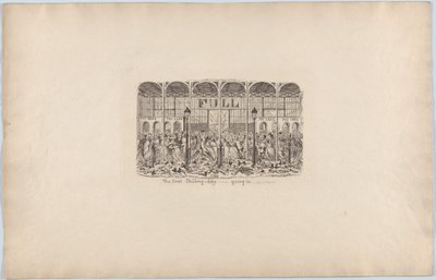 Den første skillingsdagen som går inn, 1851., 1851. av George Cruikshank