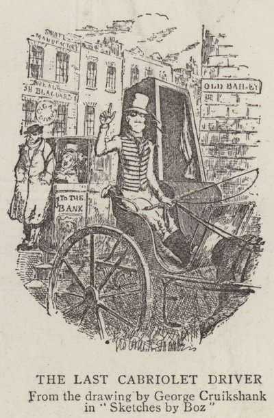 Den siste cabriolet-sjåføren av George Cruikshank
