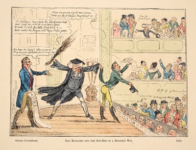 Sjefen og Buz-Bee i en legeparykk av George Cruikshank