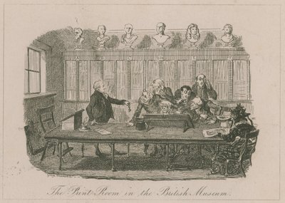 Print Room i British Museum av George Cruikshank