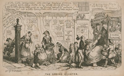 Vårkvartalet; tegnefilm av George Cruikshank