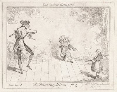 Dansetimen: sjømannens hornpipe av George Cruikshank