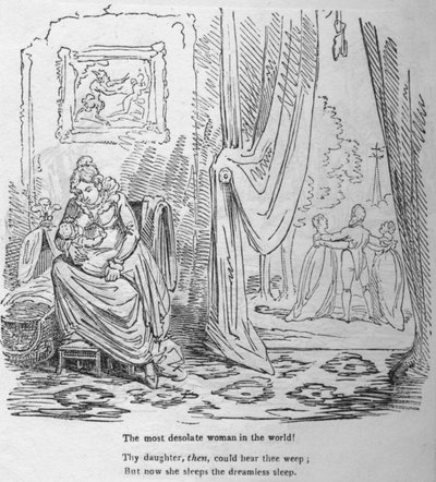 Den mest øde kvinnen i verden, c1820. av George Cruikshank