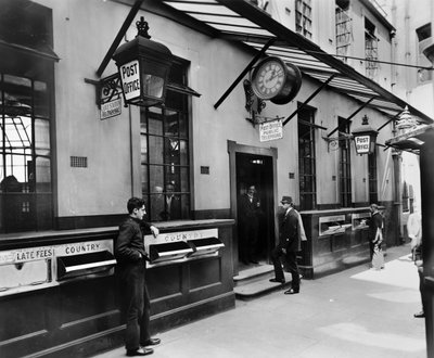 Lombard Street Post Office, City of London, sent på 1800-tallet - begynnelsen av 1900-tallet av George Davison Reid