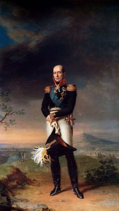 Portrett av feltmarskalk grev Mikhail Barklay-de-Tolli, 1829 av George Dawe