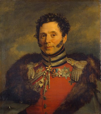 Portrett av general Nikolai Ivanovich Depreradovich 1767-1843, før 1825 av George Dawe