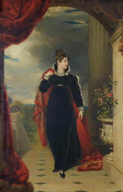 Portrett av prinsesse Charlotte av Wales 1796-1817, ca 1816. av George Dawe