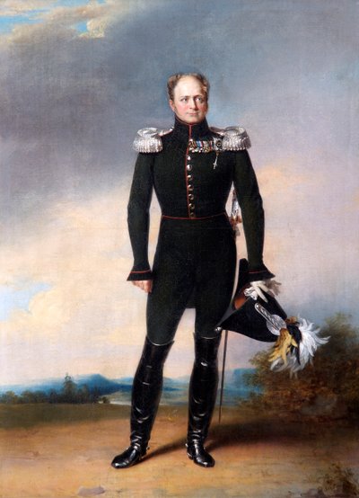 Portrett av tsar Alexander I av Russland, 1825. av George Dawe