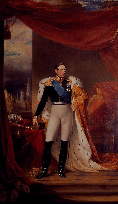 Portrett av tsar Nicholas I av Russland av George Dawe