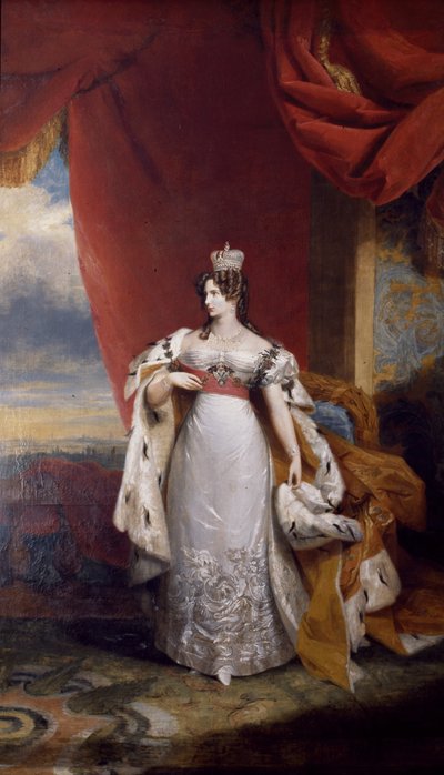Portrett av tsarina Alexandra Feodorovna fra Russland av George Dawe