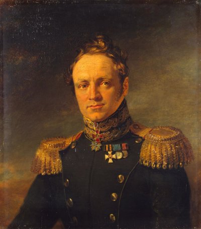 Portrett av Yevgeny Alexandrovich Golovin 1782-1858, før 1825 av George Dawe