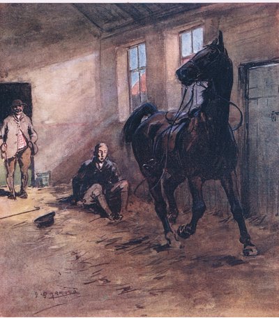 Noen 'osser liker ikke fremmede, og ingenting' ser så tåpelig ut som en mann i gulvet, fra Mr Jorrocks' Lectors utgitt av Hodder & Stoughton av George Denholm Armour