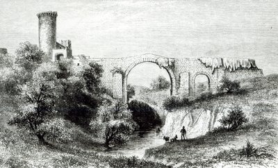Ponte della Badia, Vulci av George Dennis