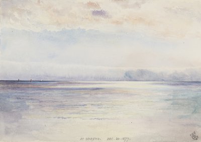 I San Remo, 30. desember 1877 (wc på papir) av George Douglas Tinling