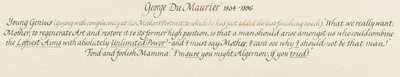 Algernon, et ungt geni og hans glade og tåpelige mamma, 1879 av George du Maurier
