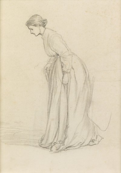 Nølende skritt (blyant) av George du Maurier