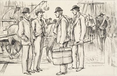 Møte i en havn av George du Maurier
