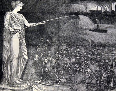 Tobakk sett på som en trøst for de fattige, 1869 av George du Maurier