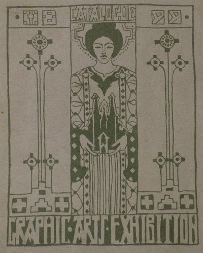 Proof Print for Dundee Graphic Arts Association Catalogue Cover av George Dutch Davidson
