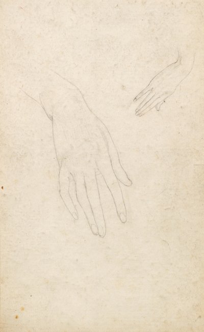 Studie av hender av George Dutch Davidson