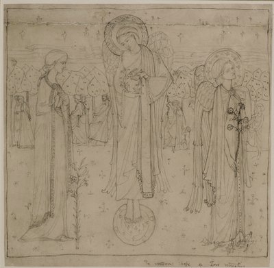 The Wonders Shape of Love Retreating, ca. 1898-1901 (blyant) av George Dutch Davidson