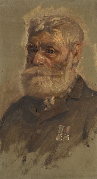 Portrett av G. Sandford, 28., ca. 1920 (olje på panel) av George Edmund Butler