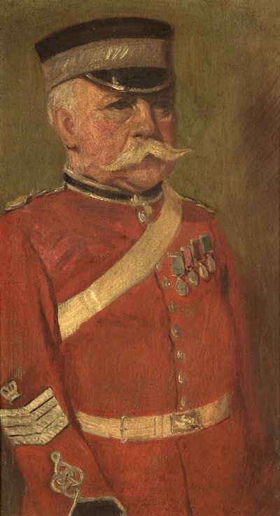 Portrett av Jas George, R.N. & 3., c. 1920 (olje på panel) av George Edmund Butler