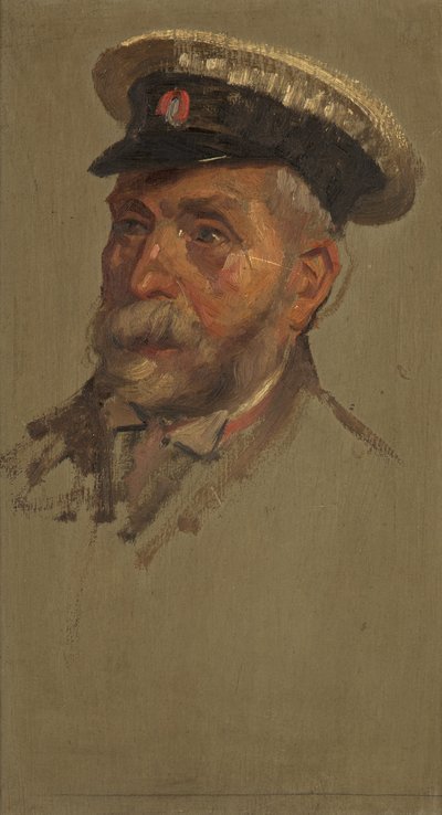 Portrett av L. Andrews, 30., ca. 1920 (olje på panel) av George Edmund Butler