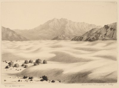 Sanddyner nær Palm Springs, California (nr.2) av George Elbert Burr