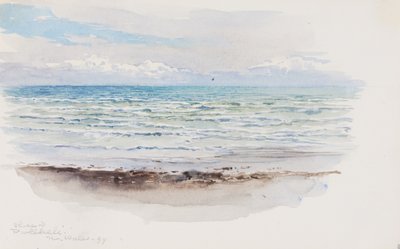 Strand ved Pwllheli, N. Wales, 1899. av George Elbert Burr