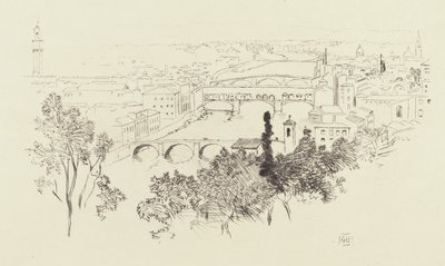 Skisse av Firenze av George Elbert Burr